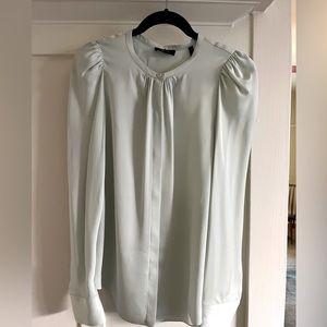 Theory Mint-Green Silk NWT Blouse